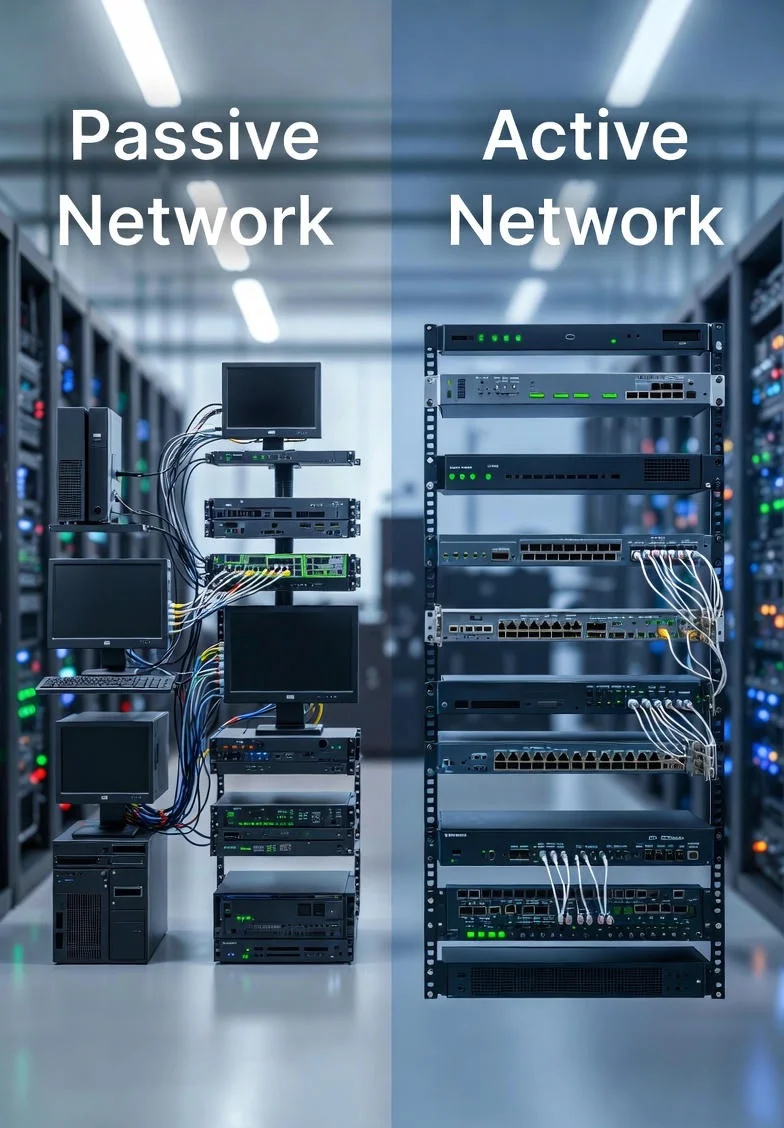 تفاوت شبکه پسیو و اکتیو | راهنمای کامل انتخاب مناسب